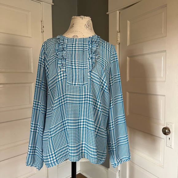 J. Crew houndstooth blouse - Picture 3 of 9